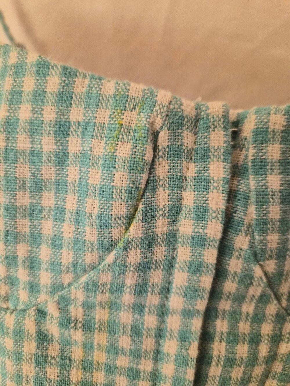 Zara Green Gingham Corset Top M Cottagecore *AS IS - Minor Flaws* Summer Crop - Picture 3 of 8